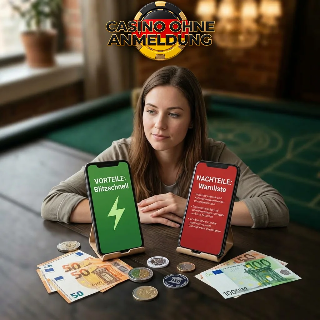 Vor- und Nachteile im Casino ohne Anmeldung helfen bei der Wahl der passenden Spielplattform.